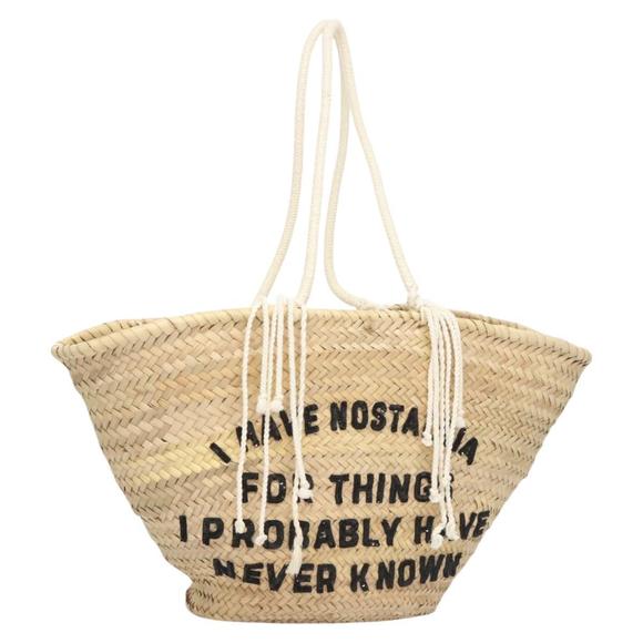 CELINE Shoulder Bag Raffia Beige Auth 121179 - Picture 1 of 16